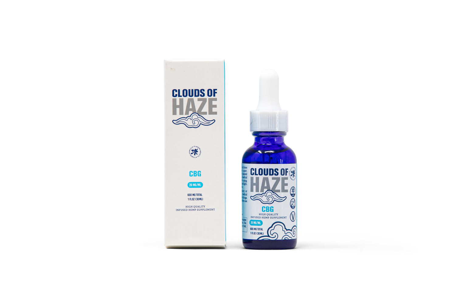 CBG blend tincture oil - CBG 600 - Clouds of Haze